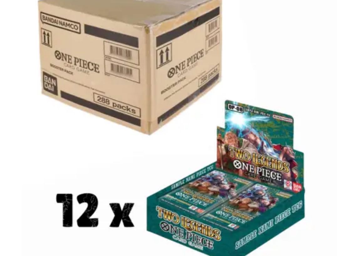 op08 booster box case One Piece TCG Two Legends OP-08 - Case of 12 Booster Boxes