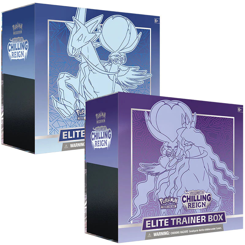 Pokemon Chilling Reign Elite Trainer Box Shadow ryder & Ice Ryder (COMBI DEAL)